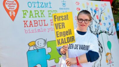 Konak Engelsiz Yaşam Köyü’nde düzenlenen Otizm Farkındalık Günü etkinliğinde ‘Biz