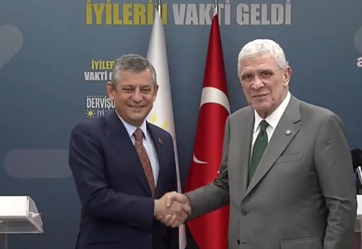 CHP Genel Başkanı Özgür Özel, İYİ Parti Genel Başkanı Müsavat