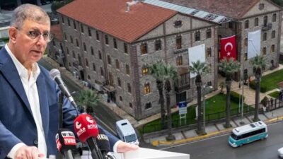 İzmir Büyükşehir Belediye Başkanı Cemil Tugay Meslek Fabrikası direnişinin 4.