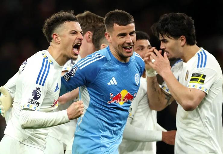 Leeds United, İngiltere Premier Lig'in 32. haftasında deplasmanda karşılaştığı Manchester