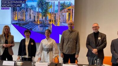 UNESCO himayesinde, Saint-Gobain resmi ortaklığında ve Uluslararası Mimarlar Birliği (UIA)