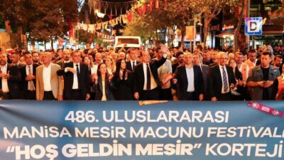 486. Uluslararası Manisa Mesir Macunu Festivali, “Hoş Geldin Mesir” kortejiyle