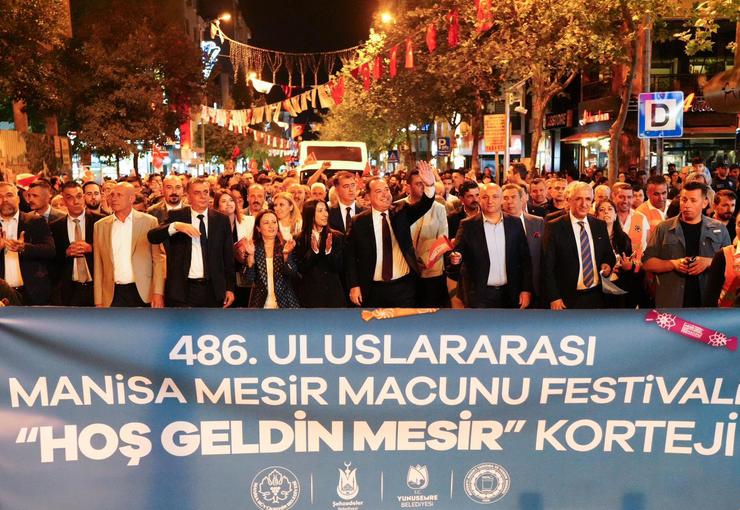 486. Uluslararası Manisa Mesir Macunu Festivali, “Hoş Geldin Mesir” kortejiyle