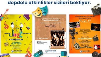 Balçova Belediyesi, hafta sonuna yayılan kültür ve sanat etkinlikleriyle ilçeyi