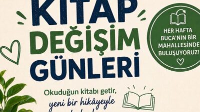 Buca Belediyesi, ilçede okuma kültürünü yaygınlaştırmak amacıyla Kitap Değişim Günleri’ni