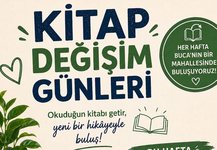 Buca Belediyesi, ilçede okuma kültürünü yaygınlaştırmak amacıyla Kitap Değişim Günleri’ni
