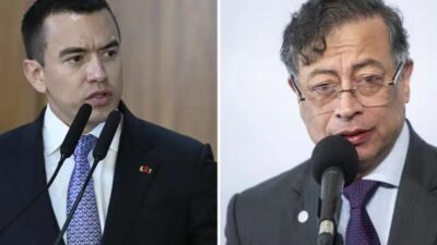 Ekvador Devlet Başkanı Daniel Noboa, Kolombiya Cumhurbaşkanı Gustavo Petro’yu, Kolombiyalı