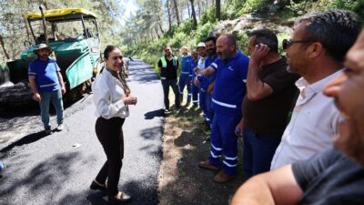 Efes Selçuk Belediye Başkanı Filiz Ceritoğlu Sengel, Pamucak’ta devam eden