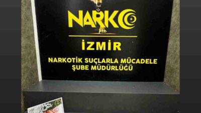 İzmir’de Narkotik Suçlarla Mücadele Şube Müdürlüğü ekiplerince yürütülen çalışmalar kapsamında,