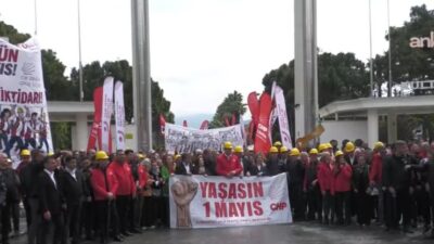 1 Mayıs Emek ve Dayanışma Günü kutlamaları İzmir'de yapılan kortejlerle