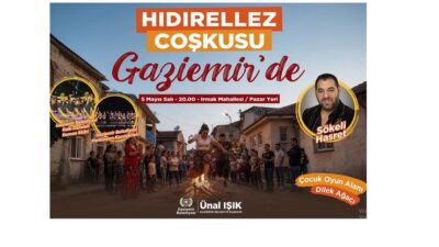 Gaziemir Belediyesi’nin düzenleyeceği Hıdırellez Şenliği’nde Sökeli Hasret sahne alacak, belediyenin