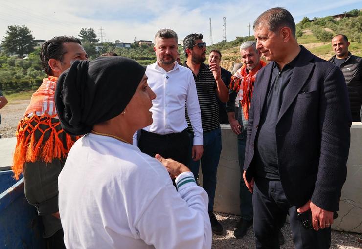 İzmir Büyükşehir Belediye Başkanı Dr. Cemil Tugay, Buca’nın Belenbaşı Mahallesi’nde