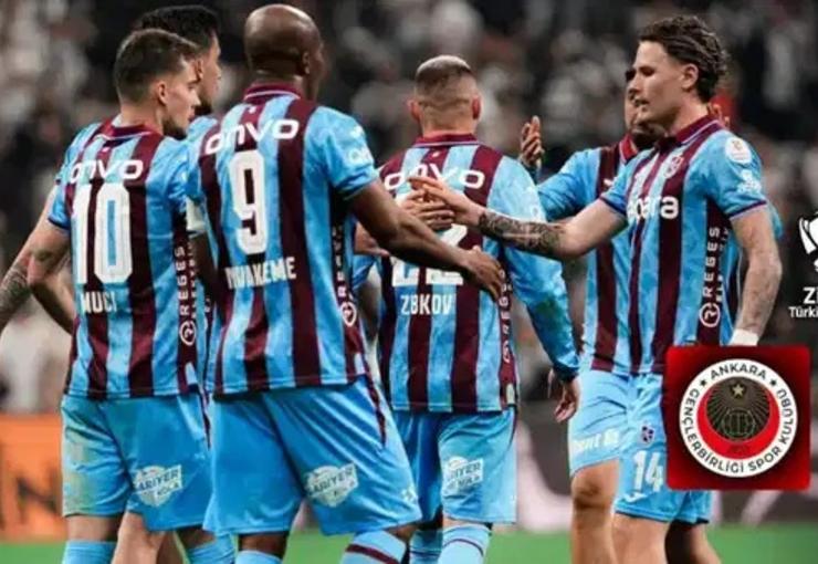 Türkiye Kupası yarı finalinde Trabzonspor, Gençlerbirliği’ni 1-0 geriye düştüğü maçta