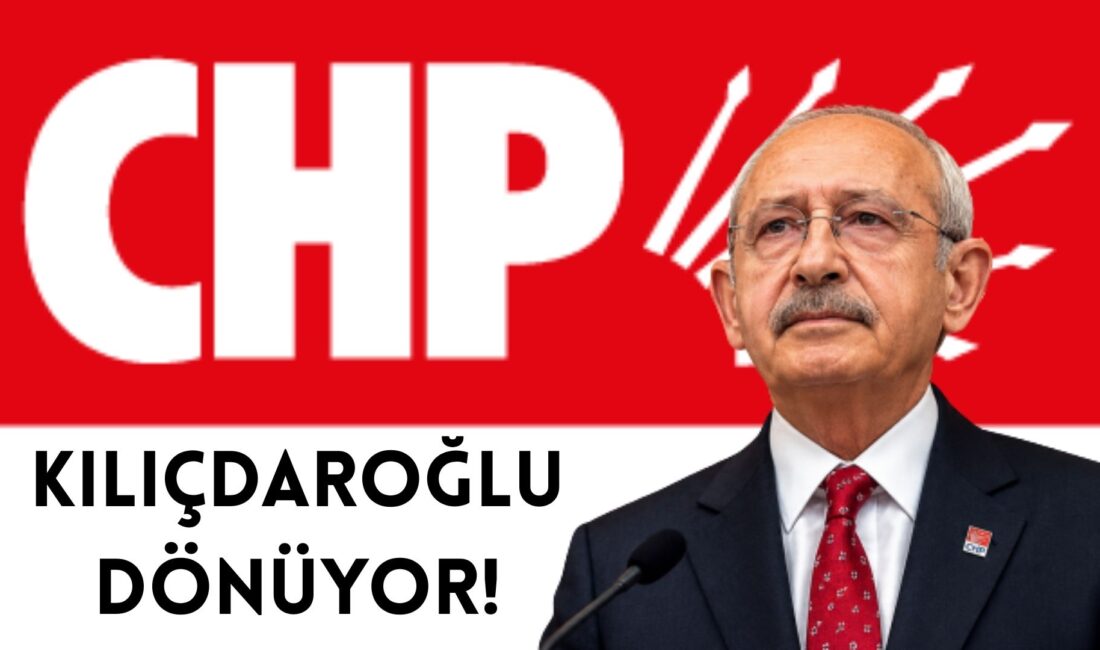 Eski Genel Başkanı Kemal Kılıçdaroğlu başkanlığa dönecek.