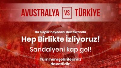 Balçova Belediyesi, A Milli Futbol Takımı’nın Avustralya ile oynayacağı kritik