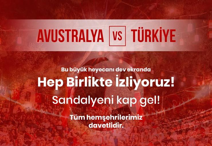 Balçova Belediyesi, A Milli Futbol Takımı’nın Avustralya ile oynayacağı kritik