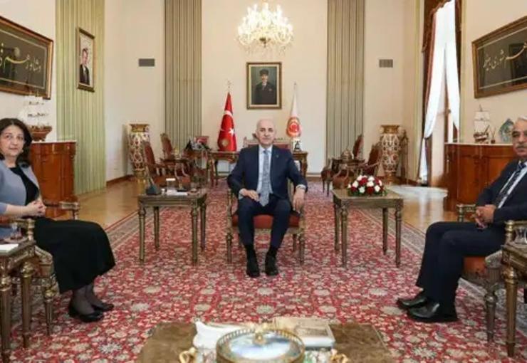 Türkiye Büyük Millet Meclisi (TBMM) Başkanı Numan Kurtulmuş, DEM Parti