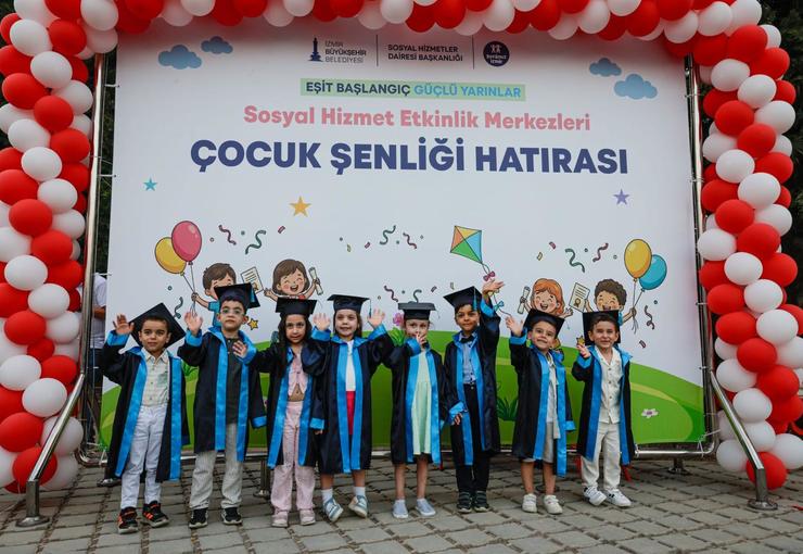 İzmir Büyükşehir Belediyesi Sosyal Hizmet Etkinlik Merkezlerinden hizmet alan çocuklar,