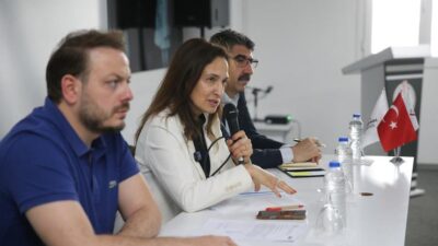 Karşıyaka Belediye Başkanı Yıldız Ünsal, Sancar Maruflu Sivil Toplum Yerleşkesi’nde