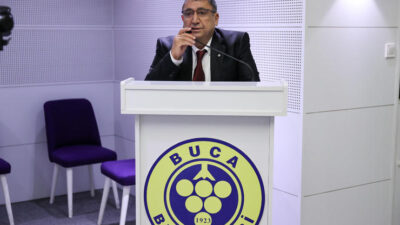 Buca Belediyesi’nde göreve başlayan zabıta memurları için düzenlenen törende konuşan