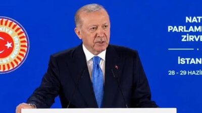 AKP'li Cumhurbaşkanı Recep Tayyip Erdoğan, NATO üyesi ülkelerin meclis başkanlarına