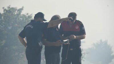 İzmir’in Dikili ilçesine bağlı Çandarlı Mahallesi’nde zeytinlik alanda başlayıp ormanlık