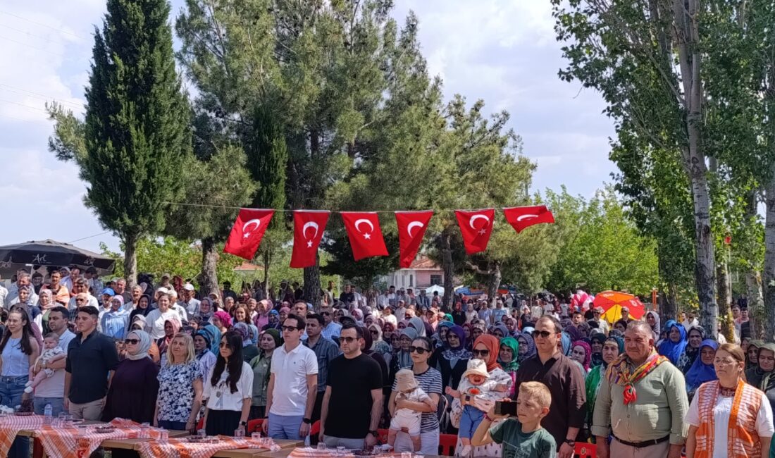 Manisa’nın Gördes İlçesine bağlı Börez Mahallesinde yapılan 4. kiraz festivali