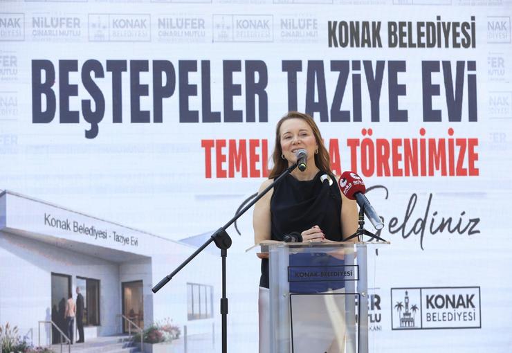 Konak’ta sosyal dayanışmayı güçlendirecek Beştepeler Taziye Evi’nin temel atma töreninde