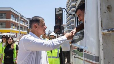 İzmir Büyükşehir Belediyesi İZSU Genel Müdürlüğü’nün Çiğli Balatçık Mahallesi'nde sürdürdüğü