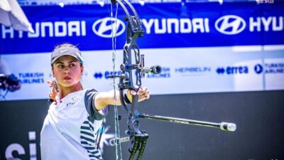 Muğla Büyükşehir Belediyesi sporcusu Hazal Burun, Dünya Okçuluk Federasyonu Dünya
