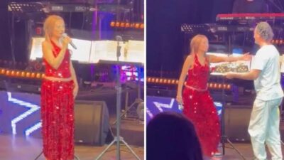 Bursa’da sahne alan Yıldız Tilbe, doğum günü sürprizi ile karşılaştı.