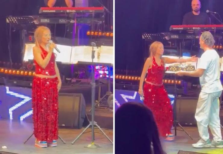 Bursa’da sahne alan Yıldız Tilbe, doğum günü sürprizi ile karşılaştı.