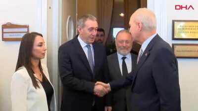 TBMM Başkanı Numan Kurtulmuş, DEM Parti Eş Genel Başkanları Tülay