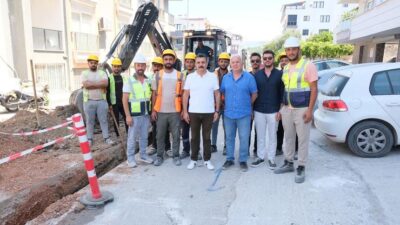 Dikili'de doğal gaz altyapı seferberliği hız kesmeden devam ediyor. 