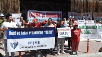 Çeşme Çevre Derneği, Enerjisa Üretim’in Musalla Mahallesi Sarnıç mevkiinde planladığı