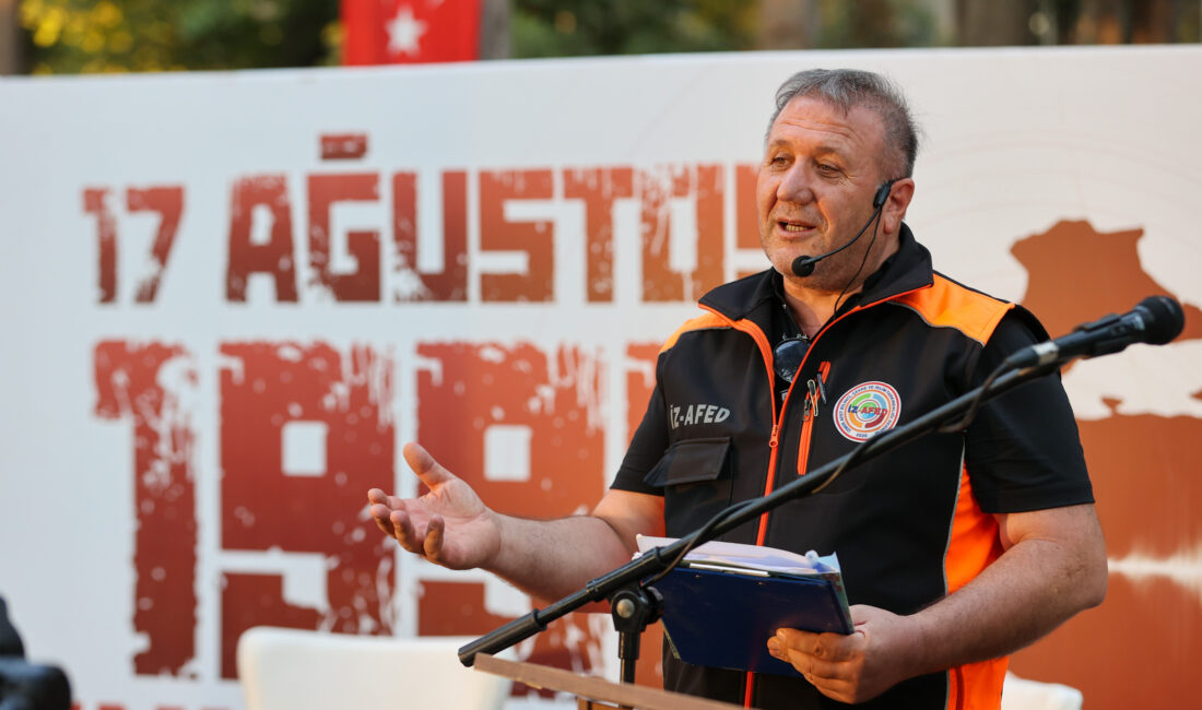 Buca Belediyesi ve İZ-AFED iş birliğiyle düzenlenen 17 Ağustos anma