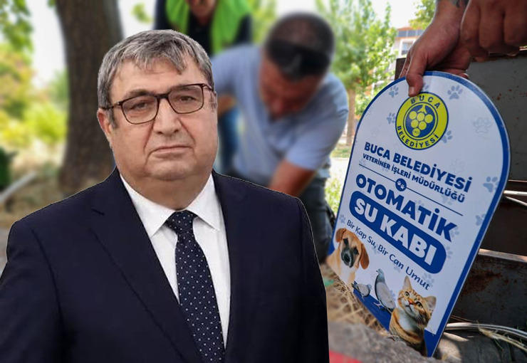 Sıcak yaz günlerinde sokak hayvanlarının bir kap su bulması hayati