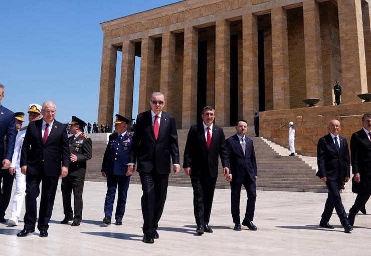 Cumhurbaşkanı ve AKP Genel Başkanı Recep Tayyip Erdoğan'ın başkanlığında Cumhurbaşkanlığı'nda