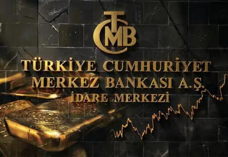 Türkiye Cumhuriyet Merkez Bankası'nın toplam rezervleri, hem brüt döviz hem
