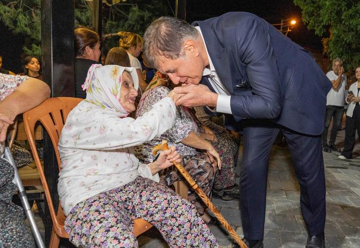 İzmir Büyükşehir Belediye Başkanı Dr. Cemil Tugay, Beydağ’ın Erikli Mahallesi