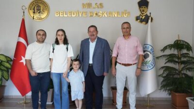 Dubai’de gördüğü tedavi sonrası sağlığına kavuşarak ilçemize dönen Milaslı DMD