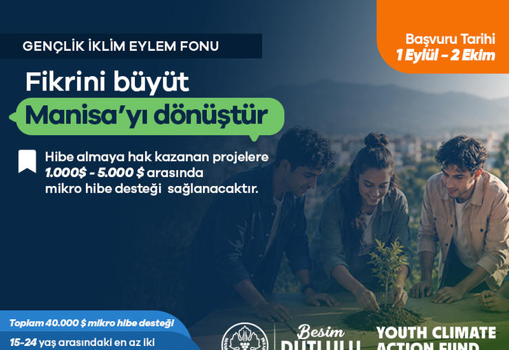 Manisa Büyükşehir Belediyesi, Bloomberg Philanthropies tarafından yürütülen uluslararası Gençlik İklim