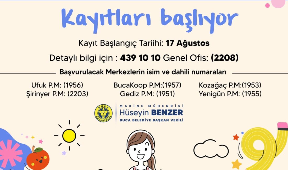 Buca Belediyesi Pırlanta Çocuk Aktivite Merkezlerinde kayıtlar başlıyor