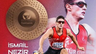 Milli atlet İsmail Nezir, Birmingham’da düzenlenen Avrupa Atletizm Şampiyonası’nda erkekler