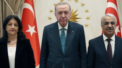 Cumhurbaşkanı Recep Tayyip Erdoğan, Pervin Buldan, Mithat Sancar ve Avukat