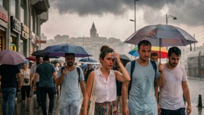 Yüksek sıcaklık ve nemin bunalttığı İstanbul'da bugün öğleden sonra gök