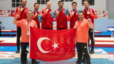 İzmir Büyükşehir Belediyesi Spor Kulübü’nün başarılı milli jimnastikçisi Altan Doğan,
