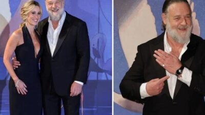 Oscar ödüllü ünlü aktör Russell Crowe, Venedik Film Festivali'nde kırmızı