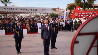 Balıkesir’in Ayvalık ilçesinin düşman işgalinden kurtuluşunun 104. yıl dönümü, düzenlenen