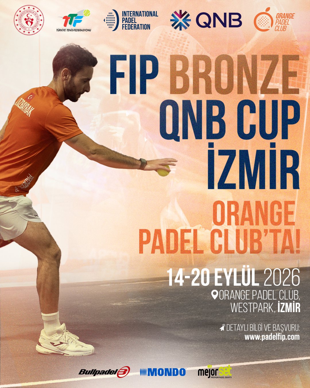 Orange Padel Westpark kortlarında düzenlenecek FIP Bronze QNB Cup’ta dünyanın